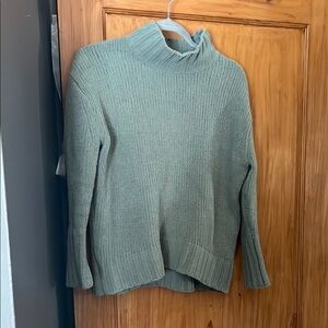 Women's Green Turtleneck Sweater